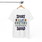 Halloween Spooky Squad Tee Shirt - Unisex Heavy Cotton Casual Fit